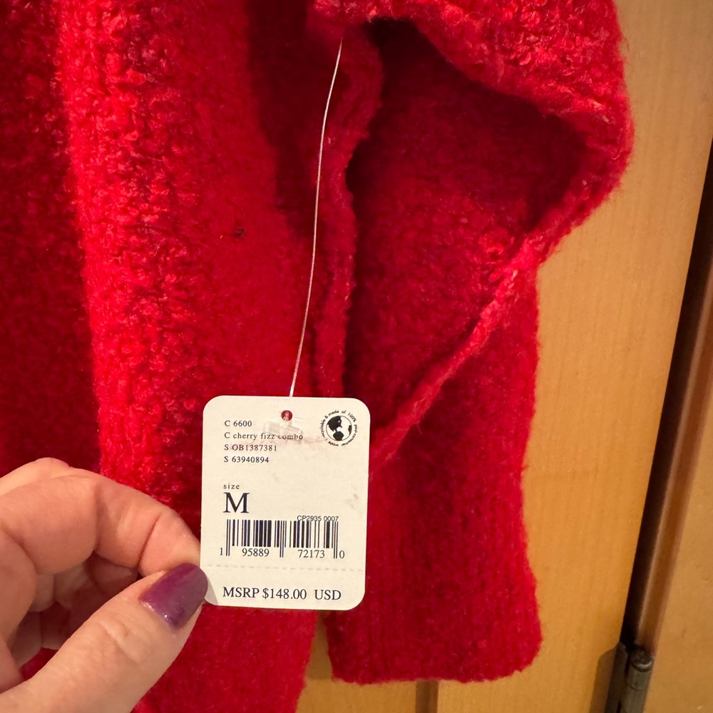 Chic Red Sweater - Size M